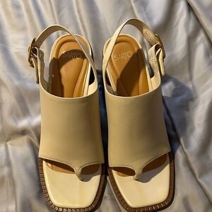 SARTO By Franco Sarto Cream Sandals